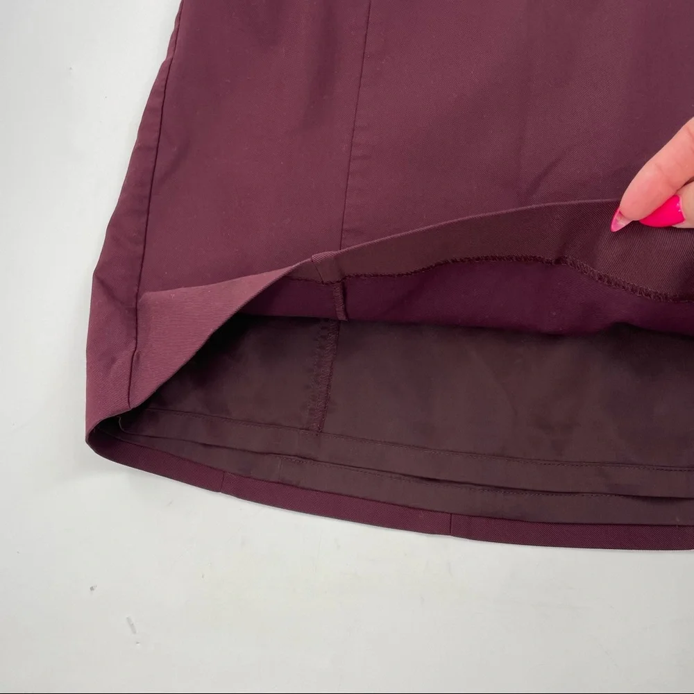 Express maroon mini skirt size 2
